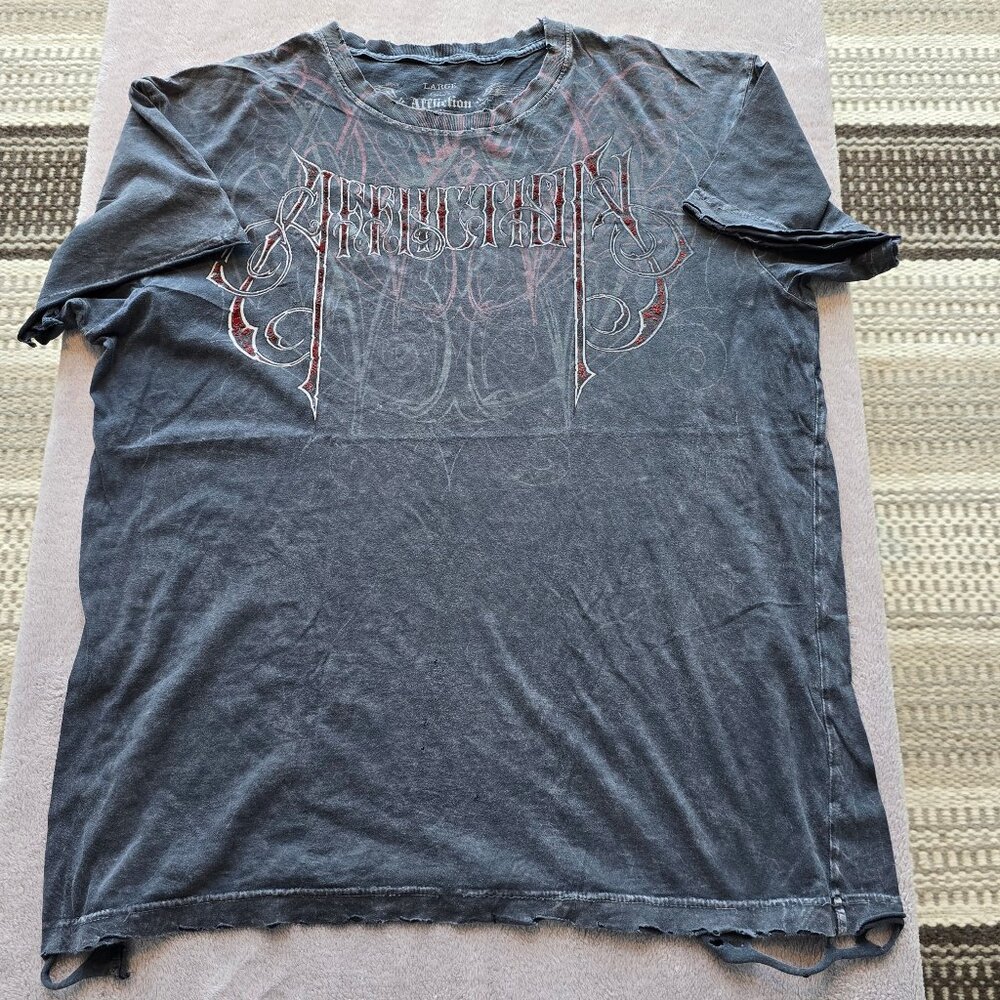 AFFLICTION Distressed T. MMA-Heavy Metal